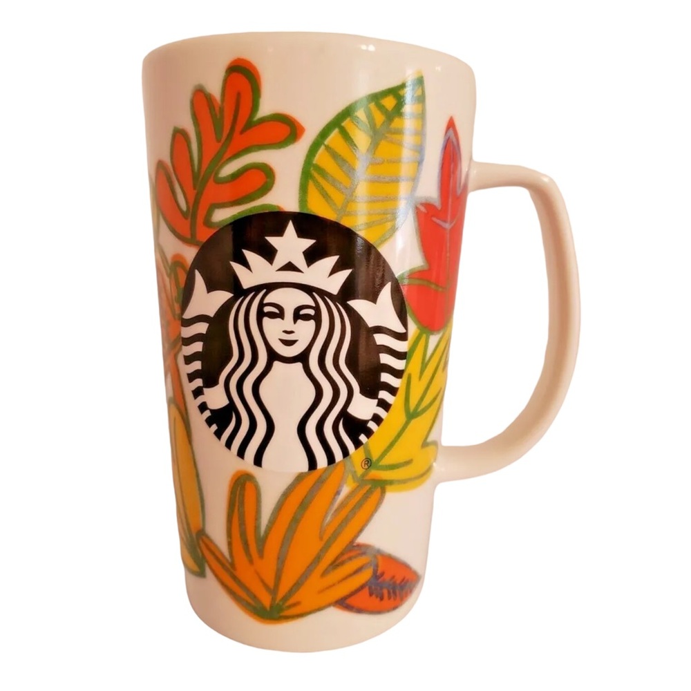 2016 Starbucks Autumn Leaves Siren Logo Mug- 16 oz